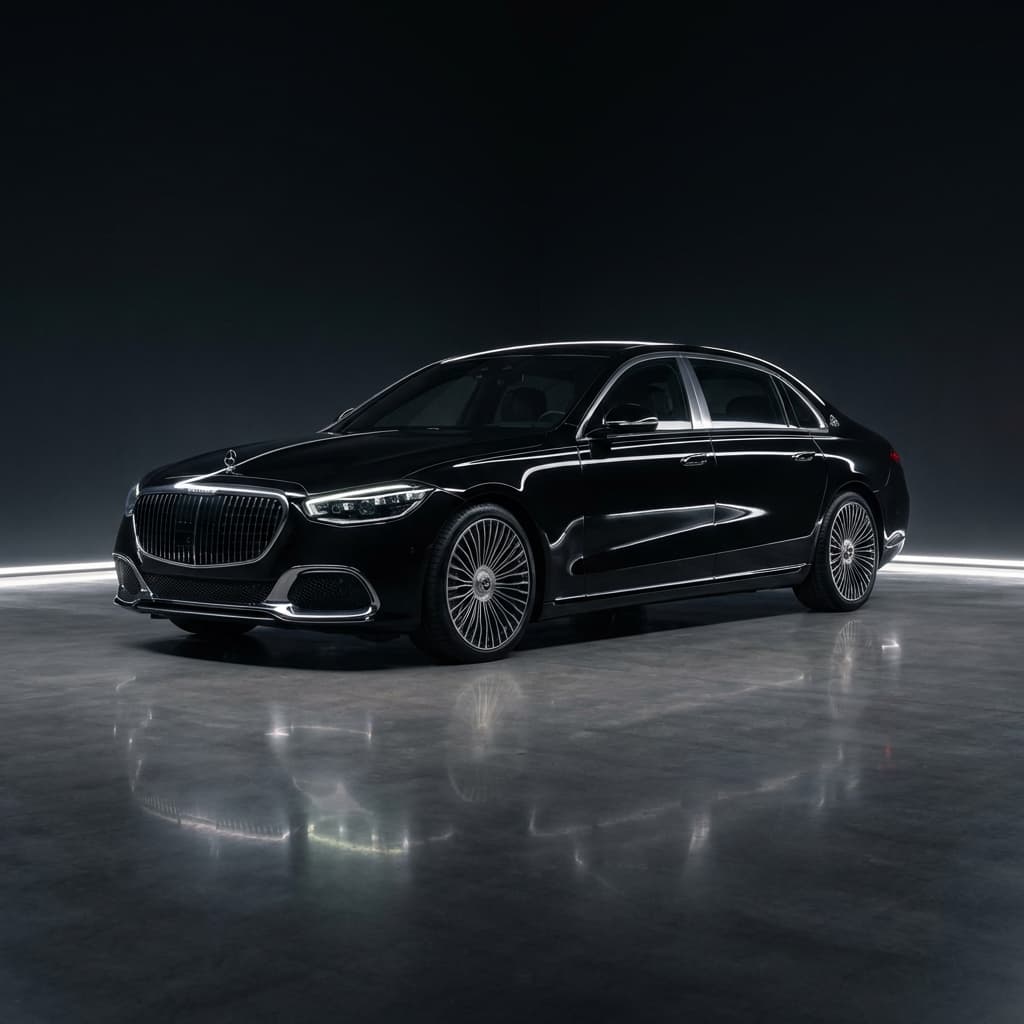 Volledig gedetailleerde luxe auto